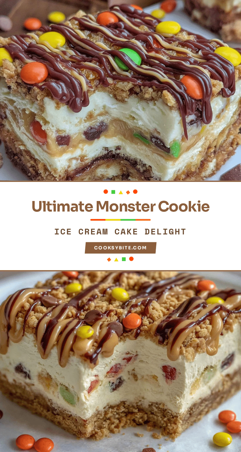 monster cookie ice cream cake recipe