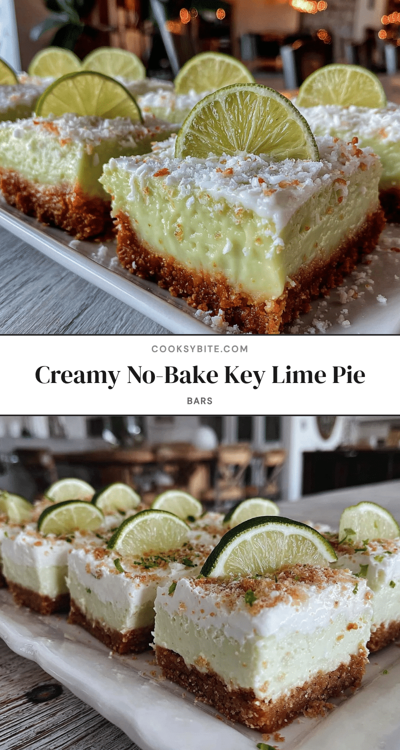 no bake key lime pie bars recipe