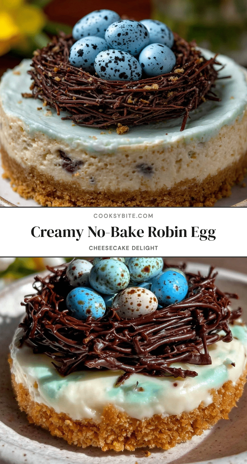 no-bake robin egg cheesecake recipe