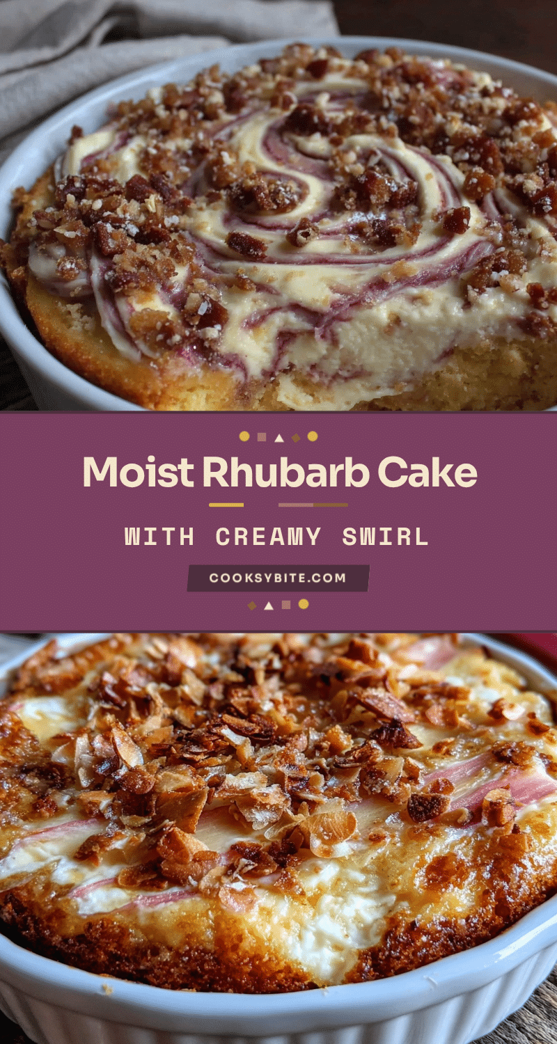 one-bowl rhubarb cake recipe