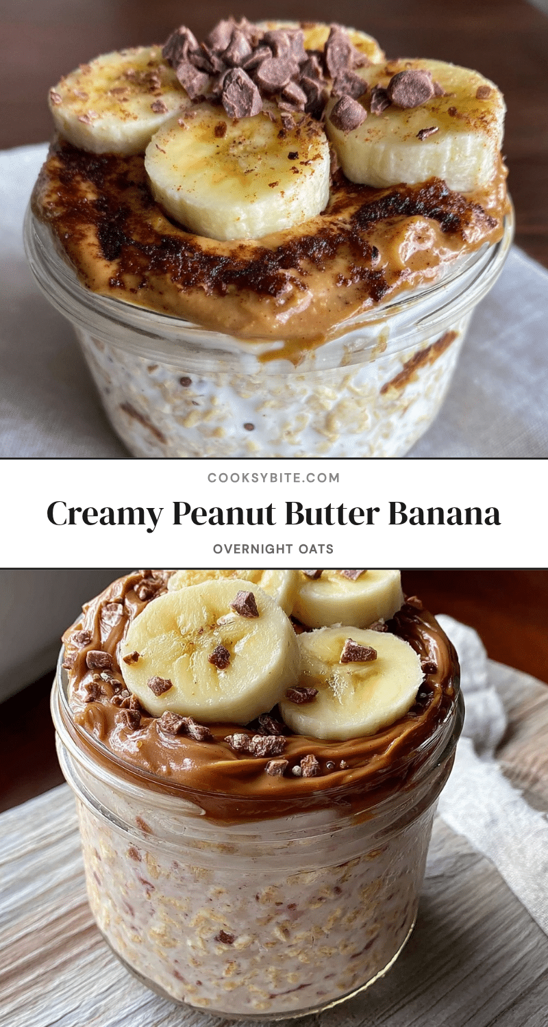 peanut butter banana overnight oats recipe