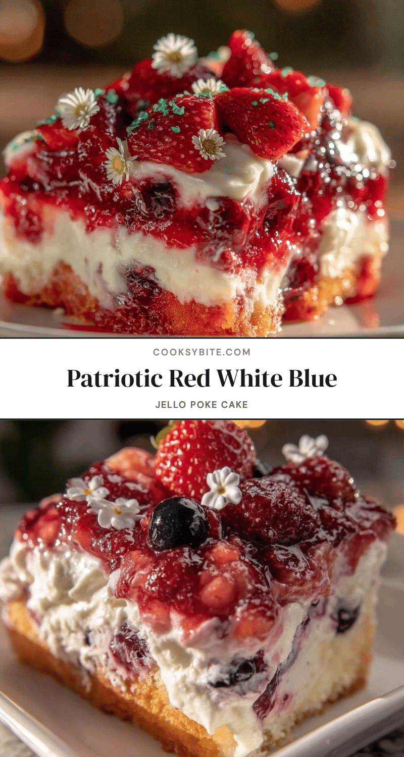 red white and blue jello poke cake recipe