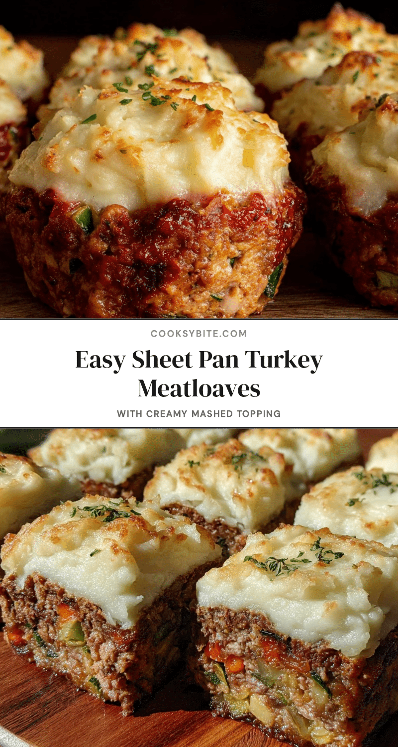 sheet pan turkey mini meatloaves recipe