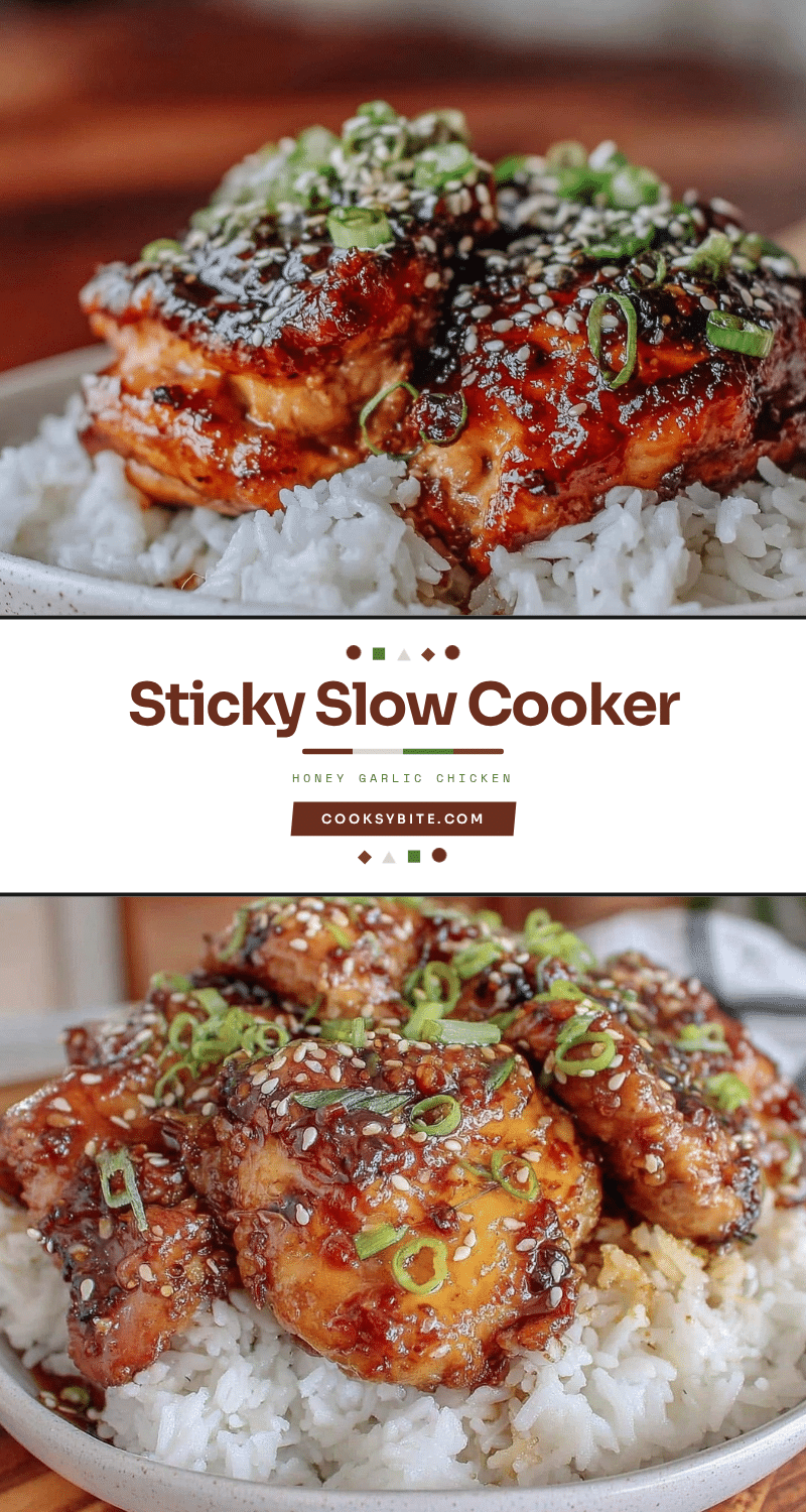 slow cooker honey garlic chicken recipe