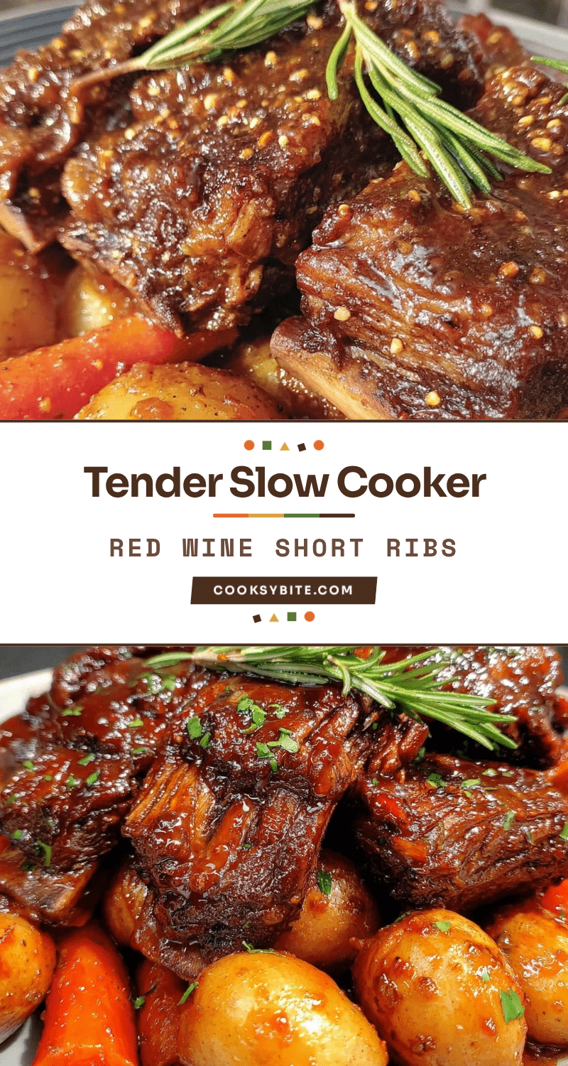 slow cooker red wine braised beef short ribs recipe