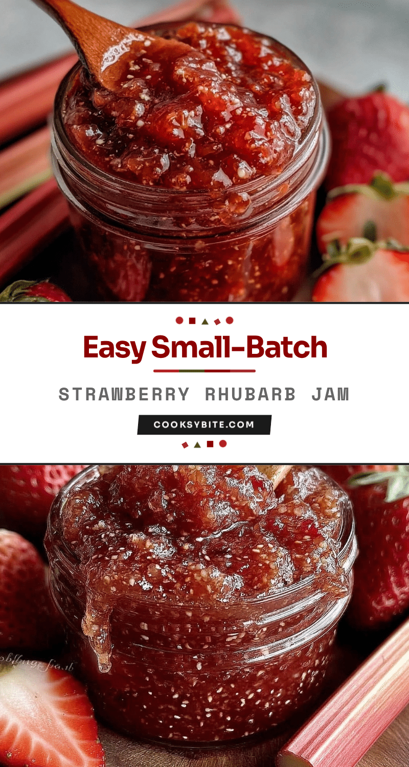 small-batch strawberry rhubarb jam recipe