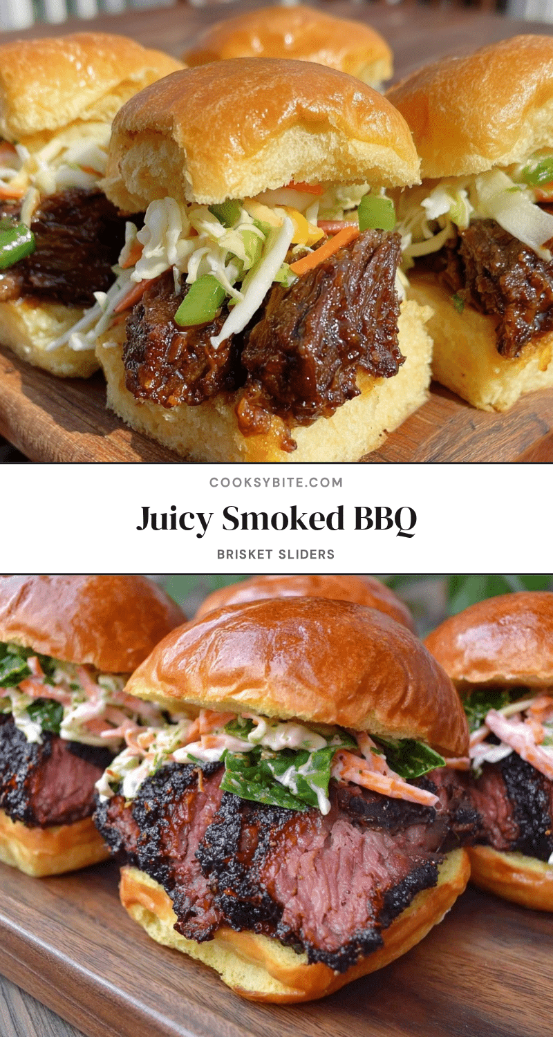 smoked BBQ brisket sliders recipe