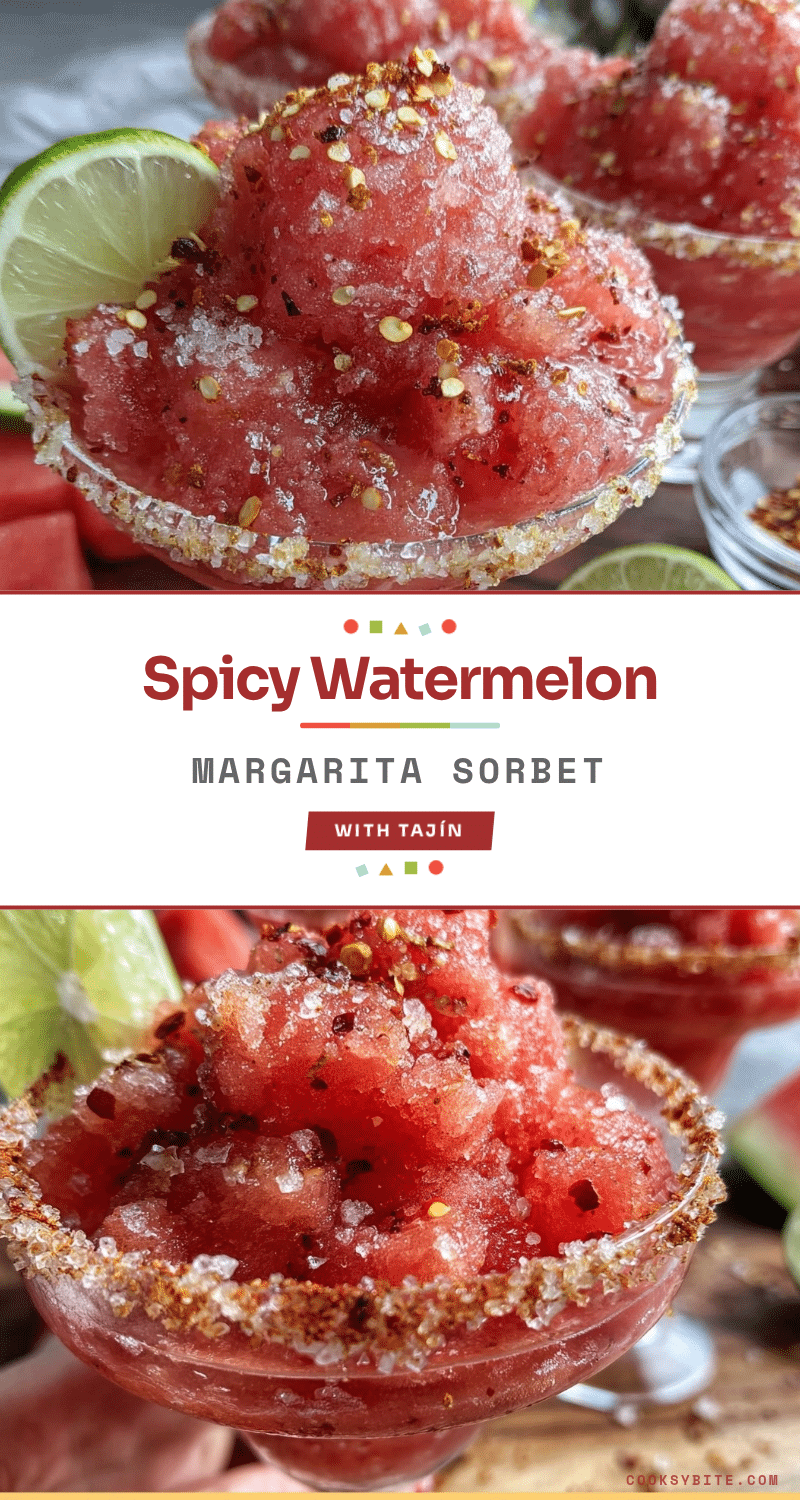 spicy watermelon margarita sorbet recipe