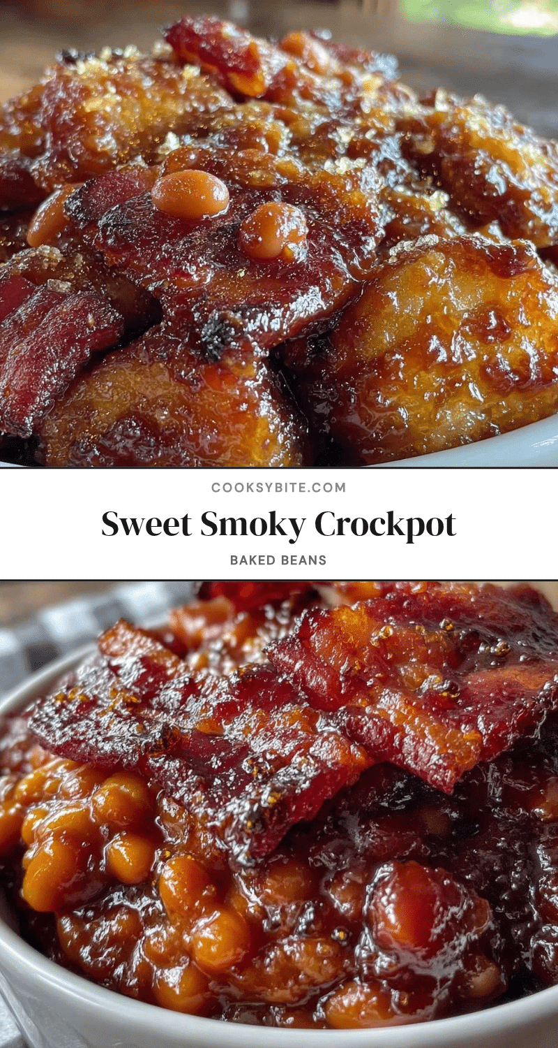 sweet and smoky crockpot baked beans with bacon recipe