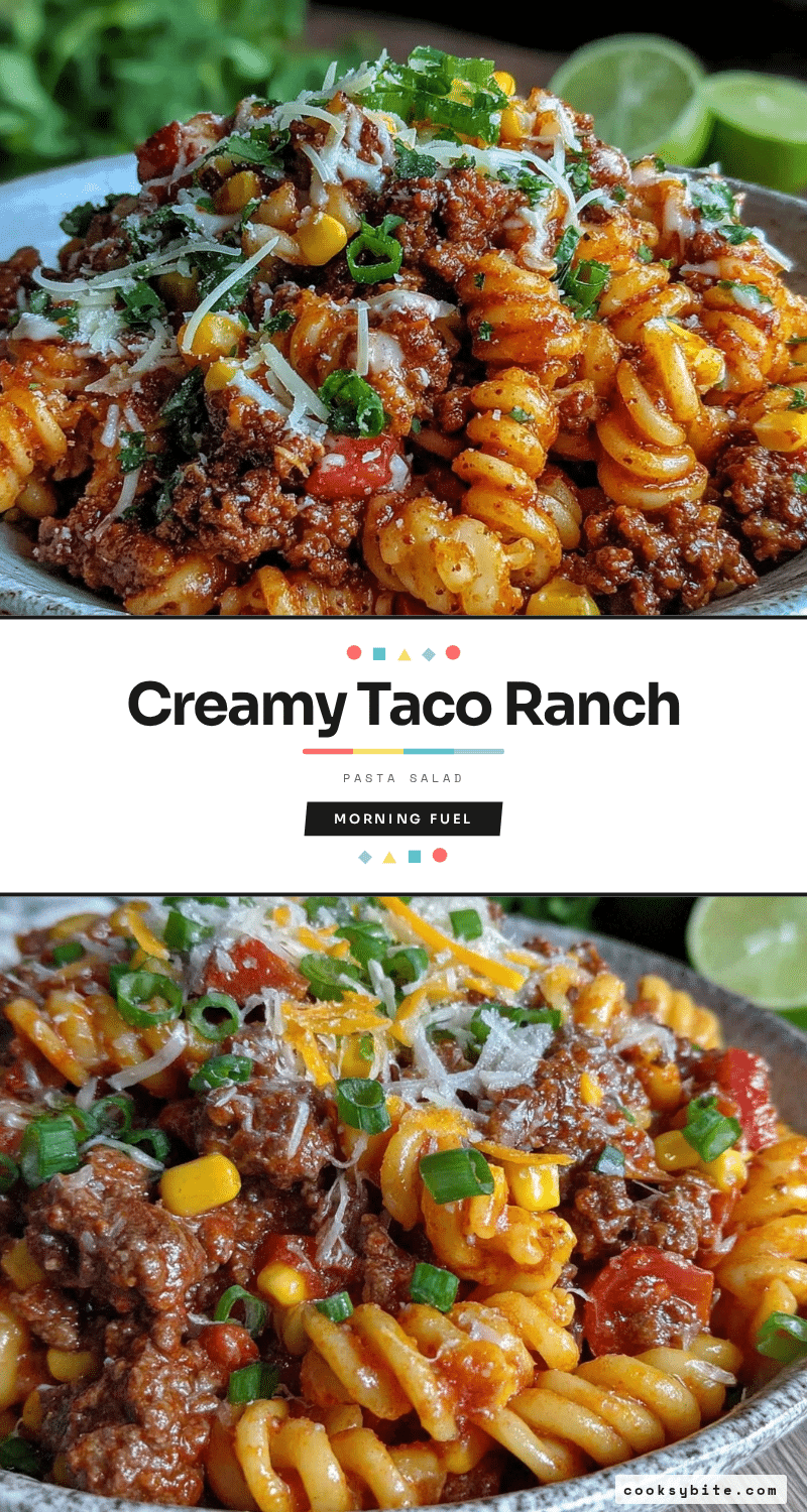 taco ranch pasta salad recipe