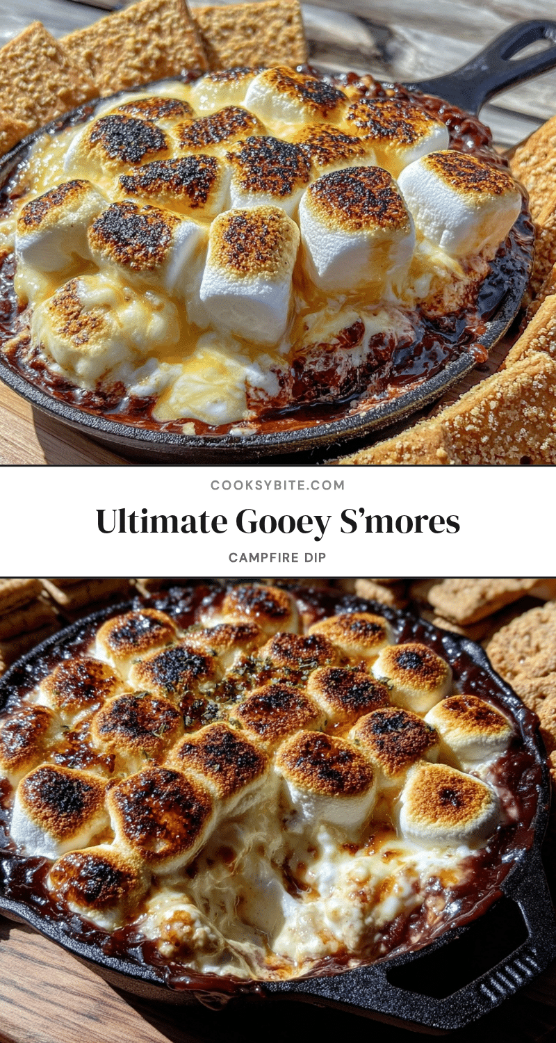 ultimate gooey s’mores campfire dip recipe