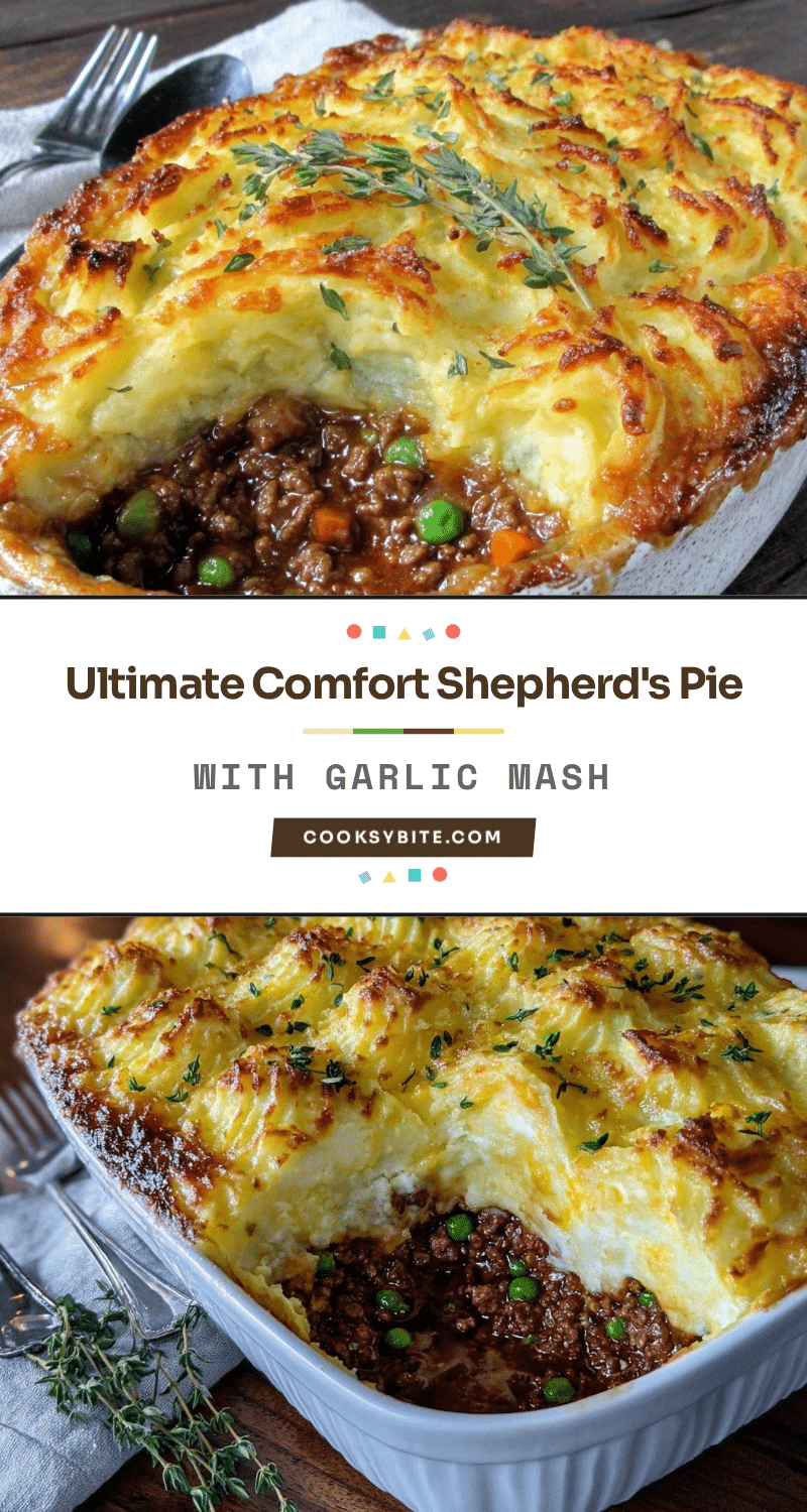 cozy shepherds pie with garlic mashed potatoes recipe