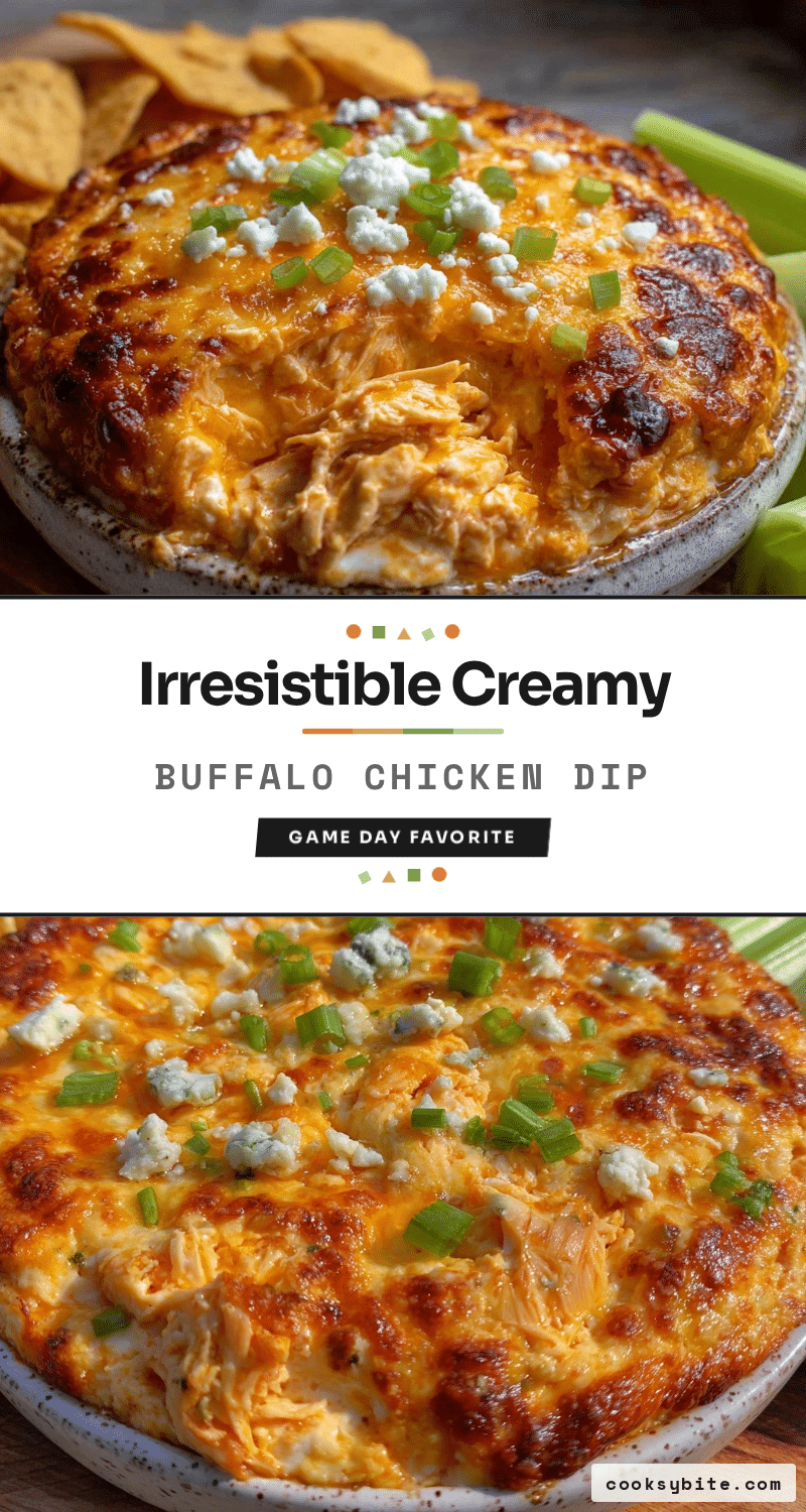 creamy buffalo chicken dip recipe