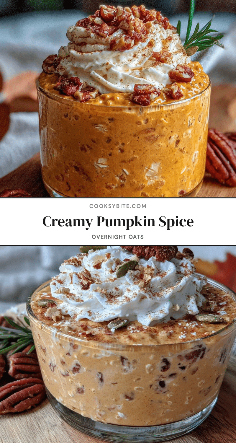 creamy pumpkin spice overnight oats recipe