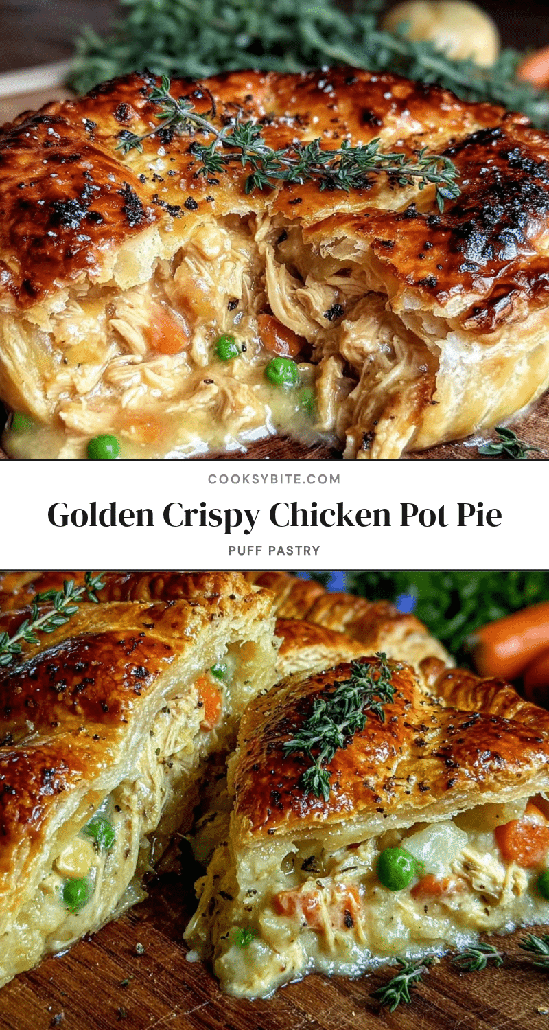 crispy chicken pot pie recipe