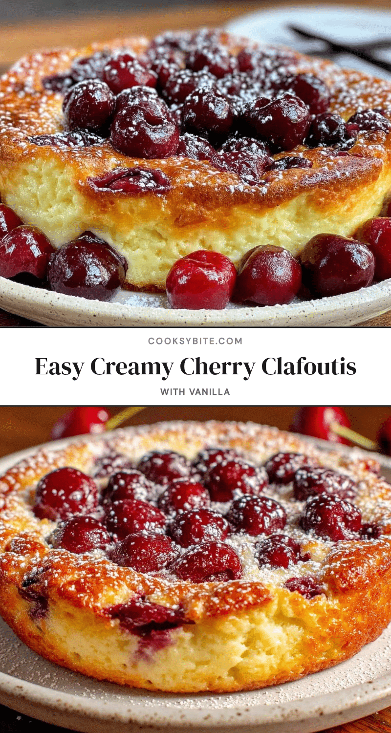 easy creamy cherry clafoutis recipe