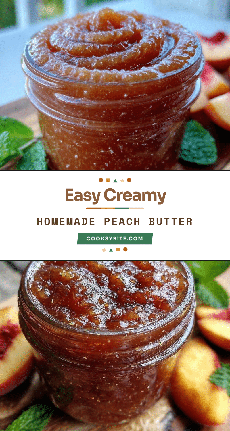 easy creamy homemade peach butter recipe