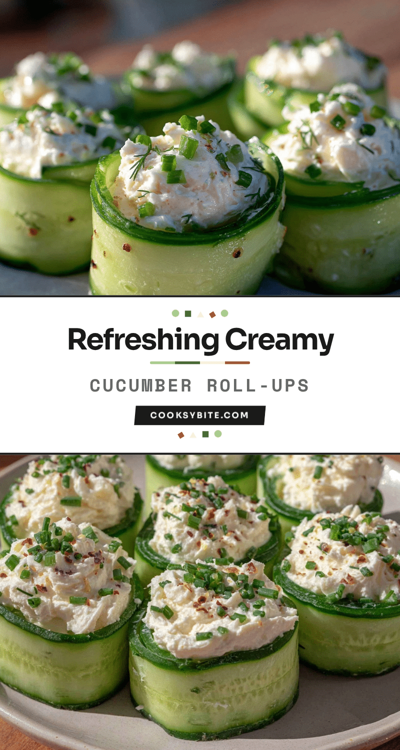 fresh cucumber cream cheese roll ups recipe