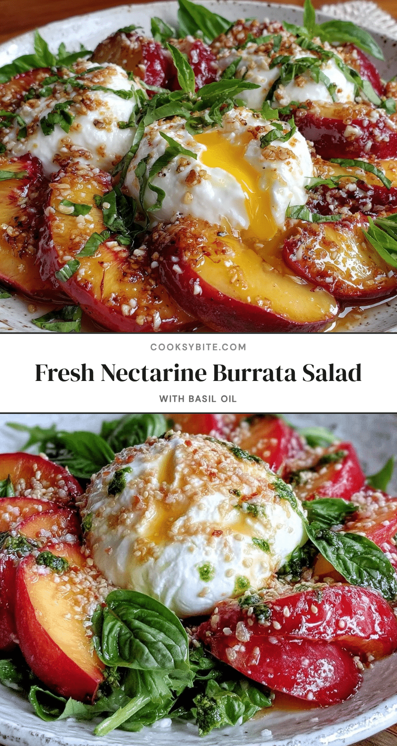 fresh nectarine burrata salad recipe