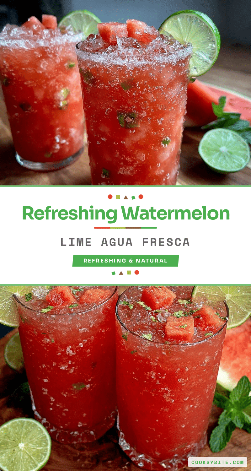 fresh watermelon lime agua fresca recipe