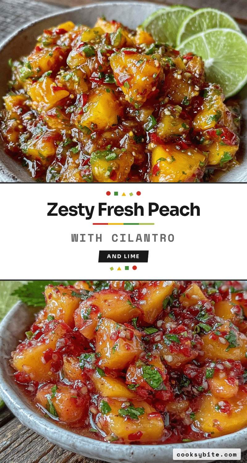 fresh zesty peach salsa recipe
