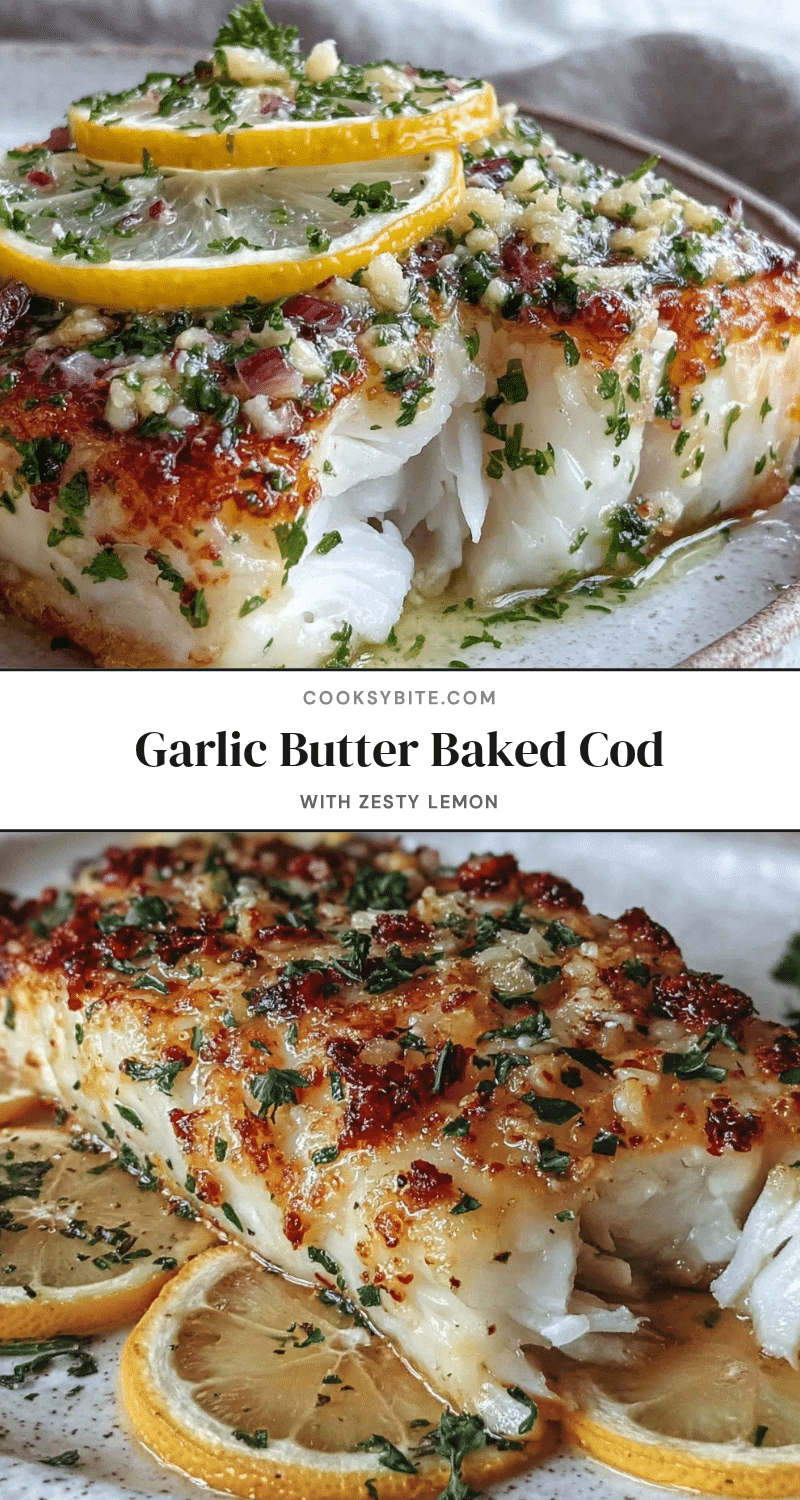 garlic butter baked cod recipe