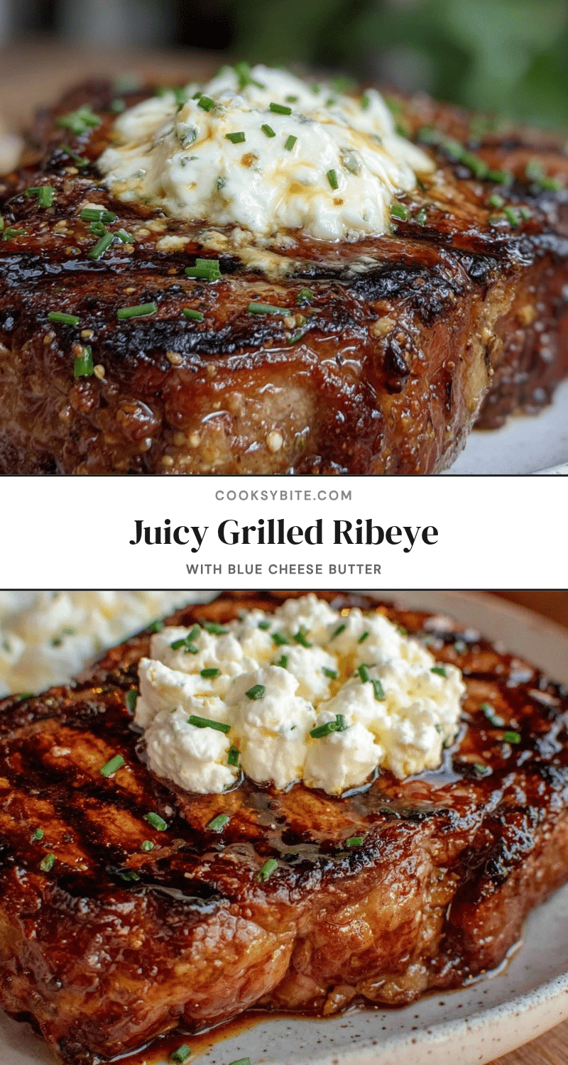 grilled ribeye with blue cheese butter recipe