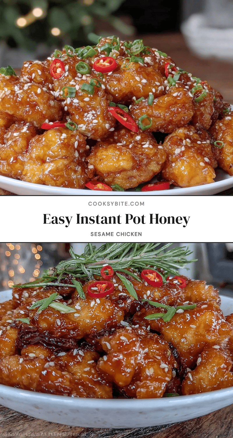 instant pot honey sesame chicken recipe