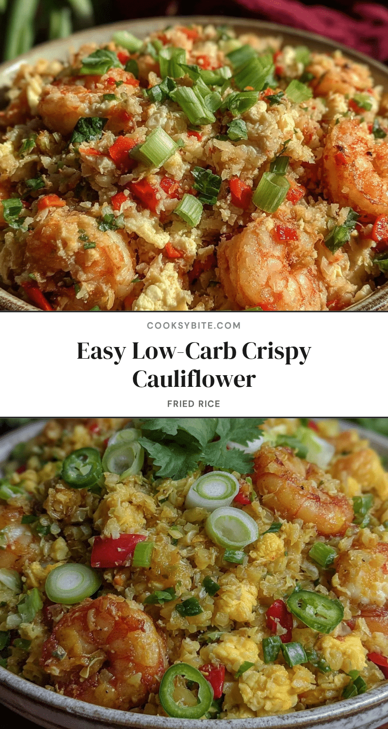 low carb cauliflower fried rice recipe