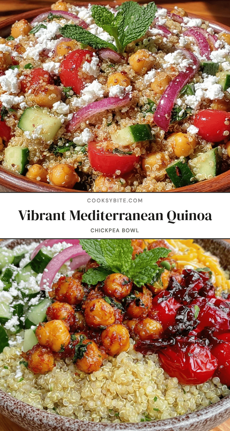 Mediterranean quinoa bowl recipe