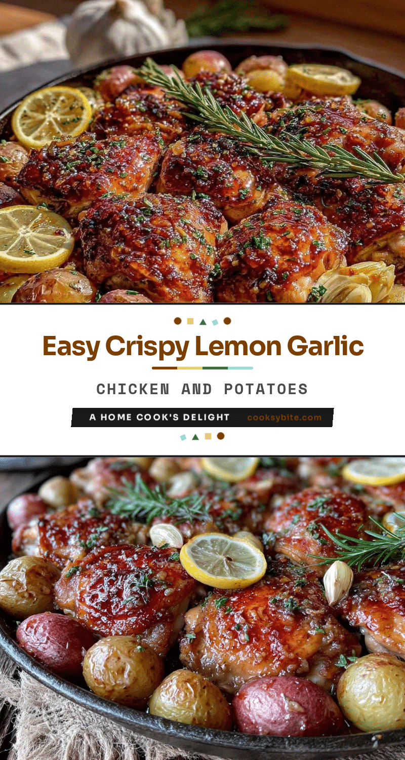 one-pan lemon garlic chicken and potatoes recipe