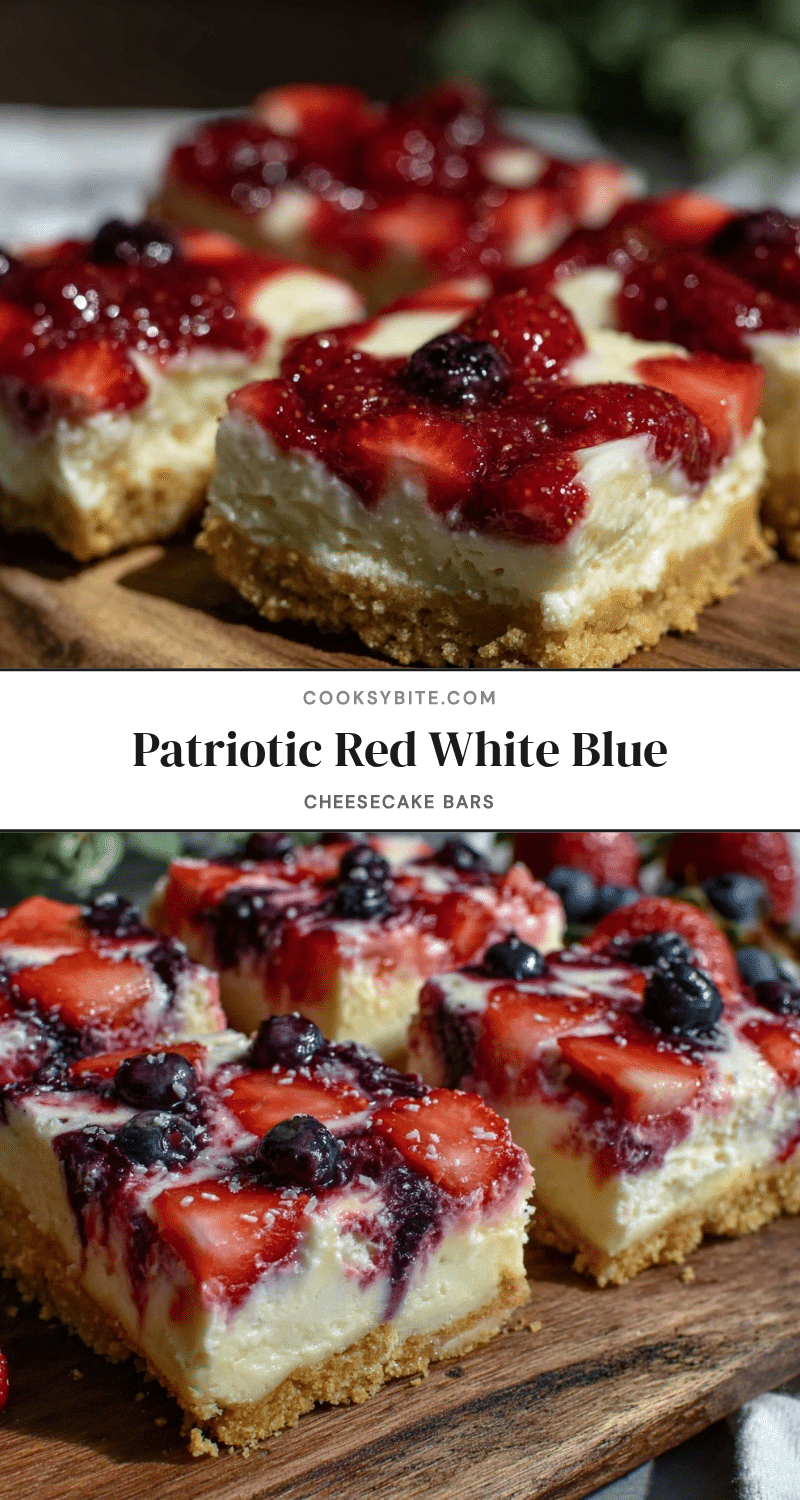 patriotic cheesecake flag bars recipe