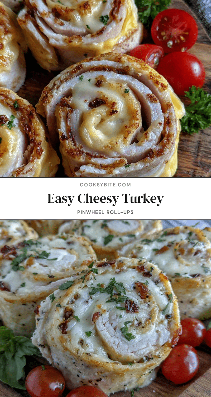 turkey and cheese pinwheel roll-ups recipe