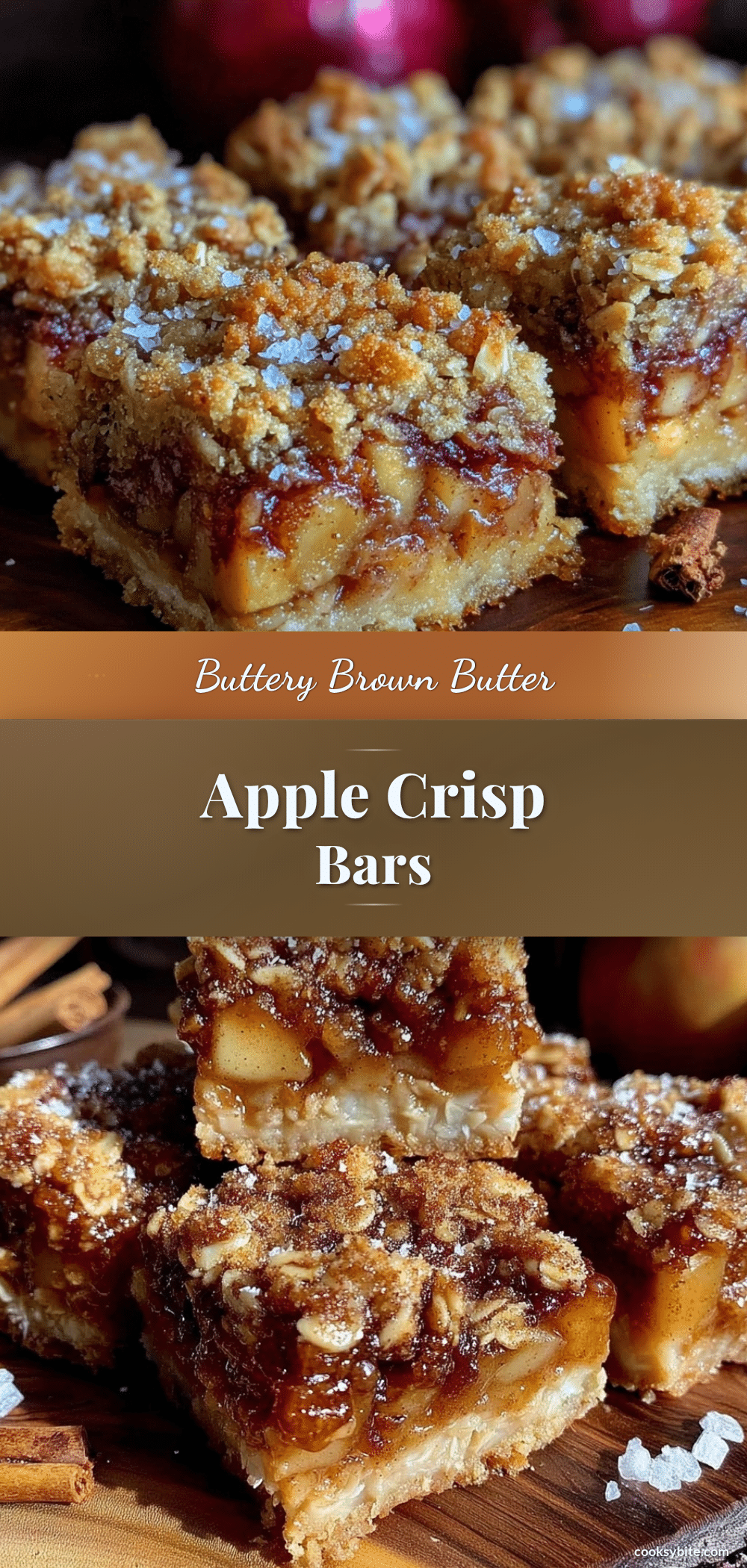 brown butter apple crisp bars recipe