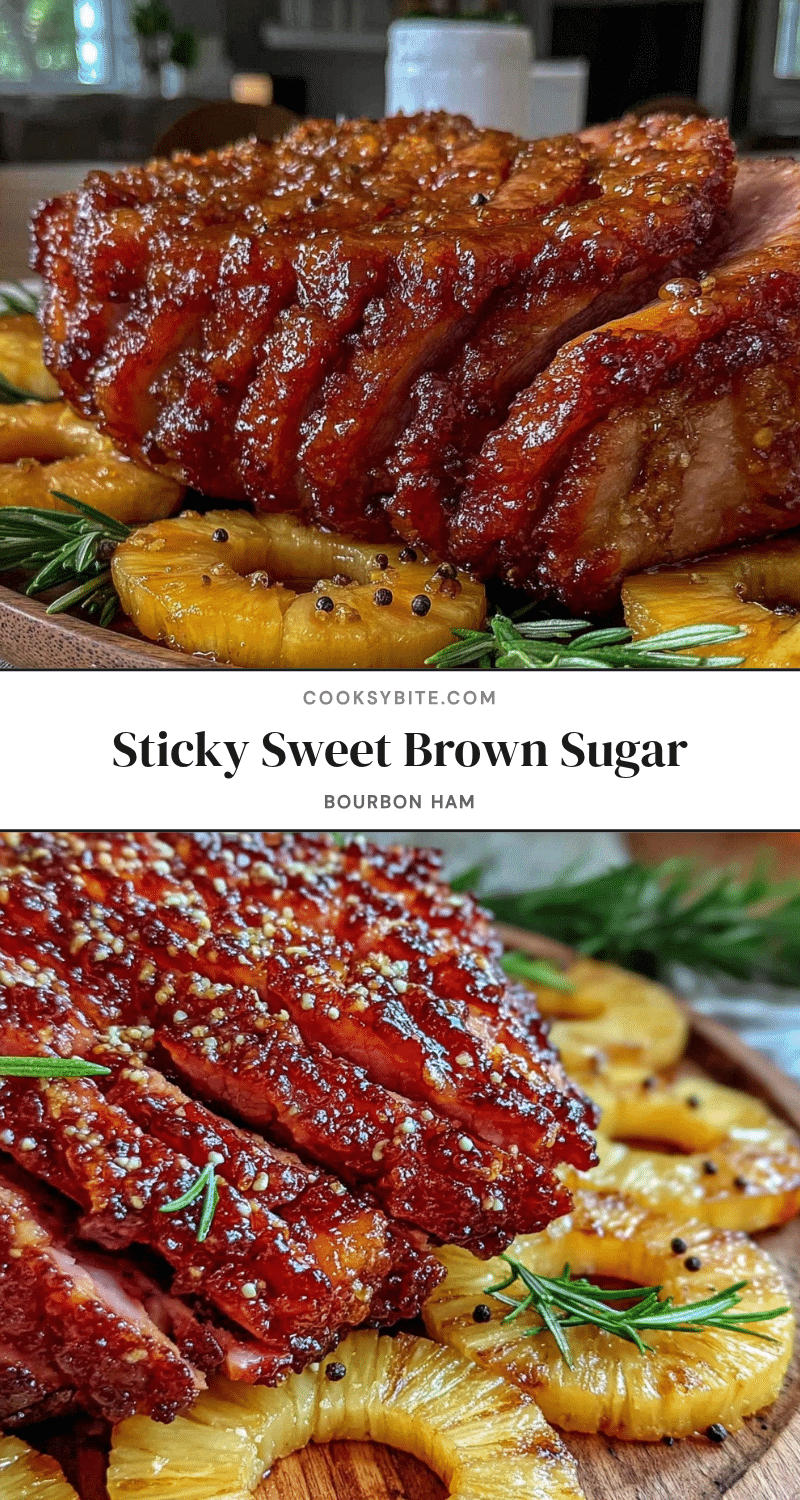 brown sugar bourbon-glazed ham recipe