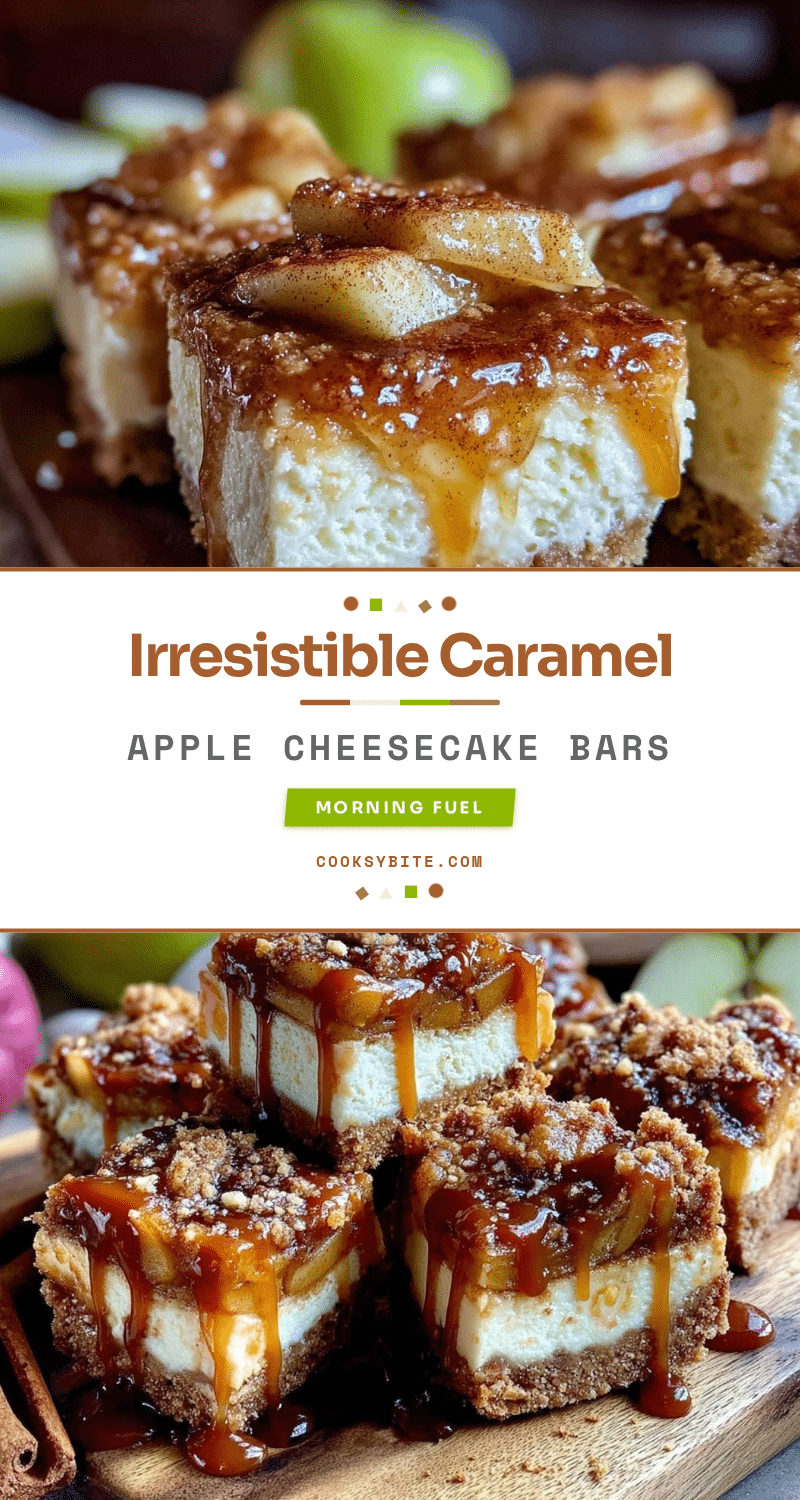 caramel apple cheesecake bars recipe