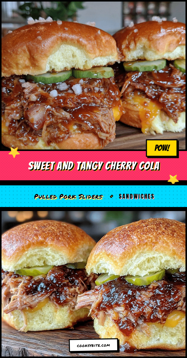 cherry cola glazed pulled pork sliders recipe