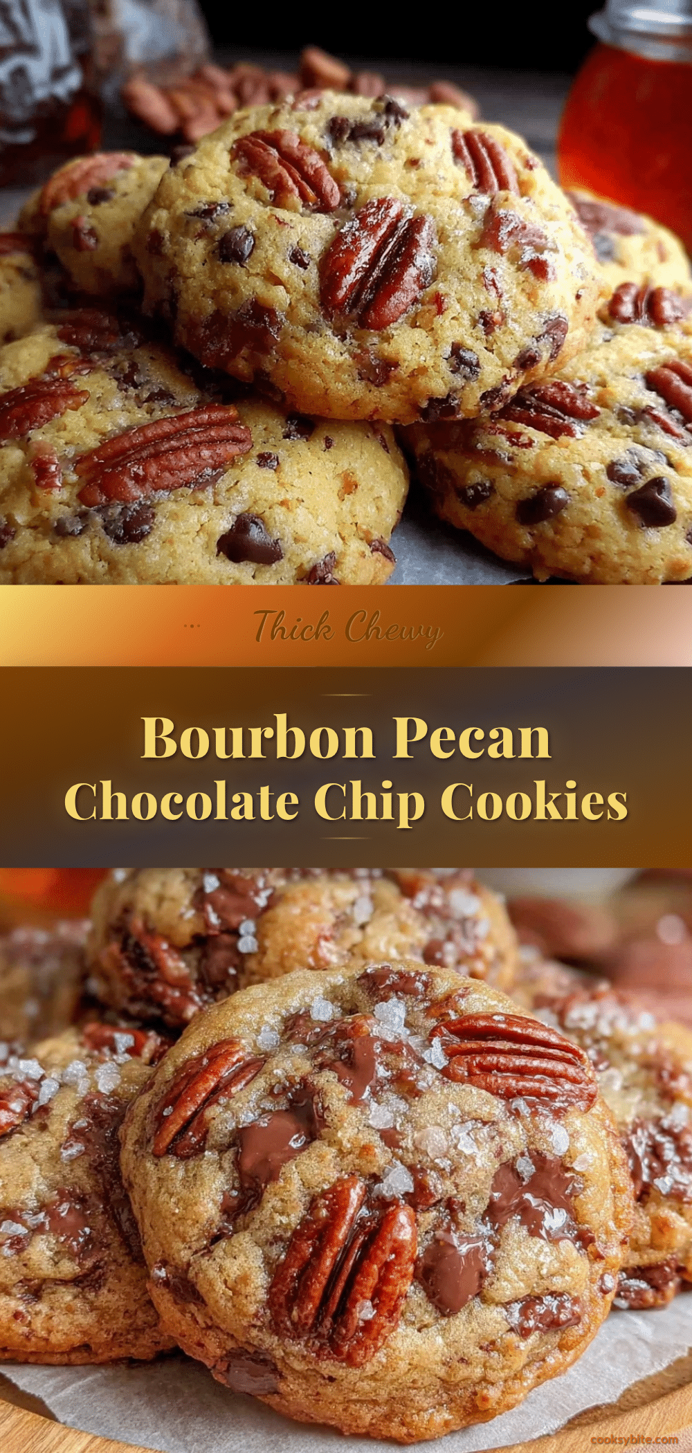 chewy bourbon pecan chocolate chip cookies recipe