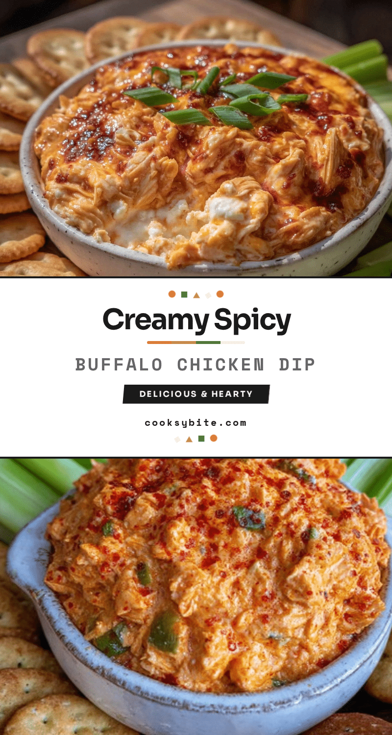 creamy buffalo chicken dip recipe