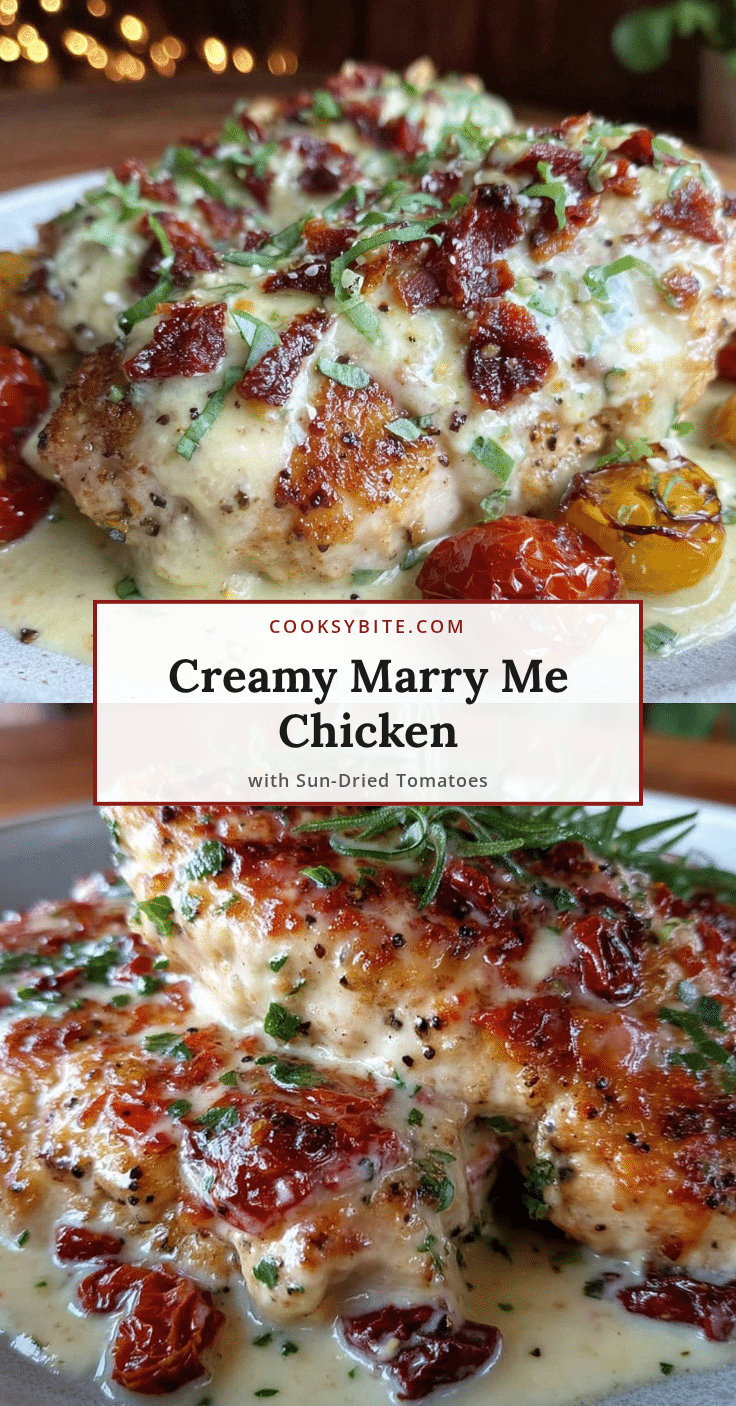 creamy marry me chicken recipe