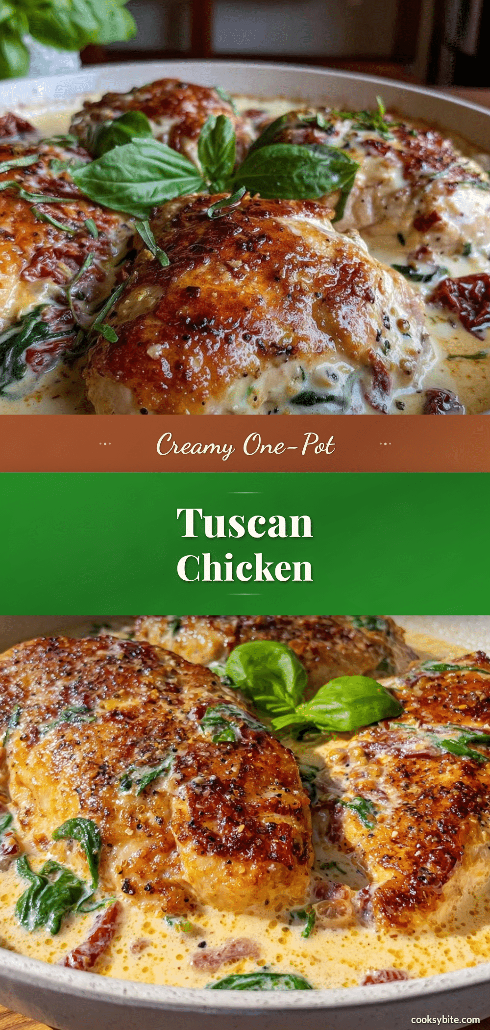 creamy one-pot tuscan chicken recipe