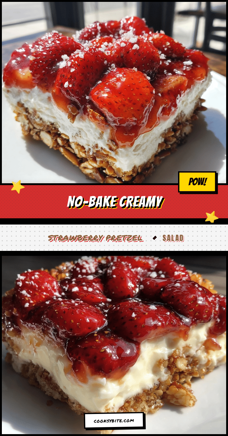 creamy strawberry pretzel salad recipe