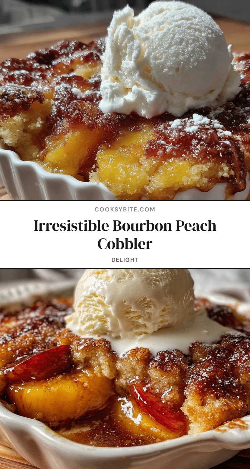 crispy bourbon peach cobbler recipe