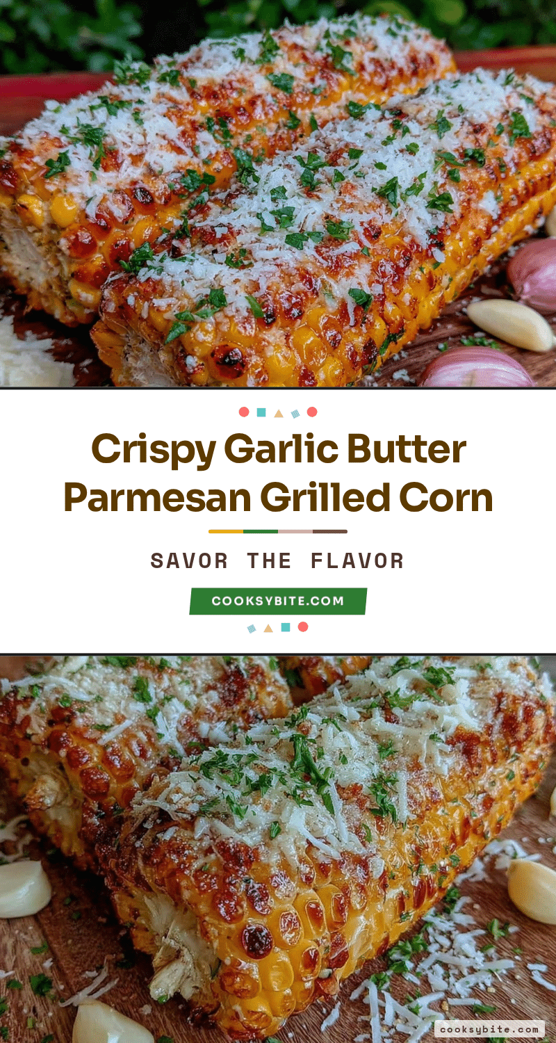 crispy garlic butter parmesan grilled corn recipe