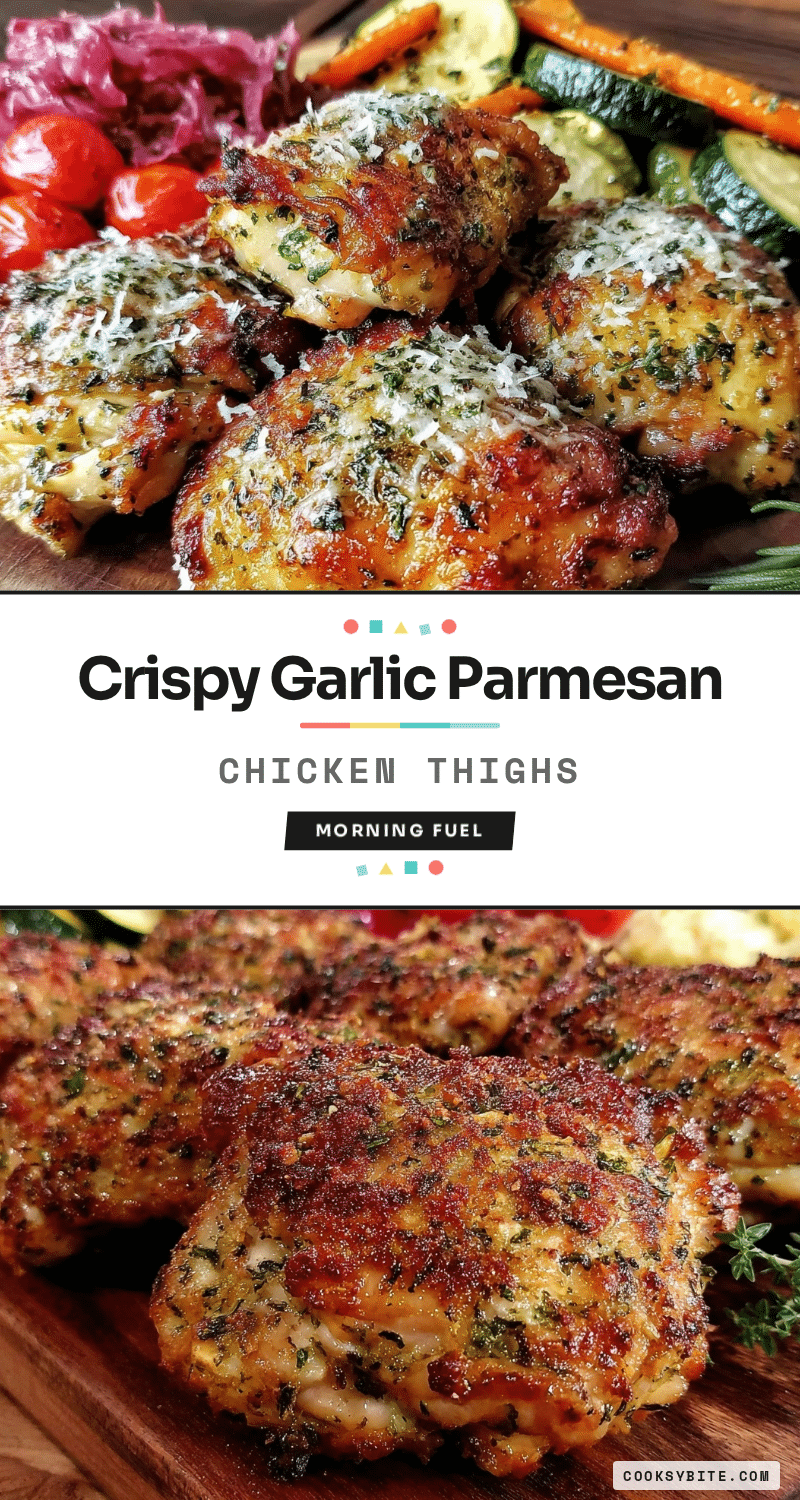 crispy garlic parmesan chicken thighs recipe