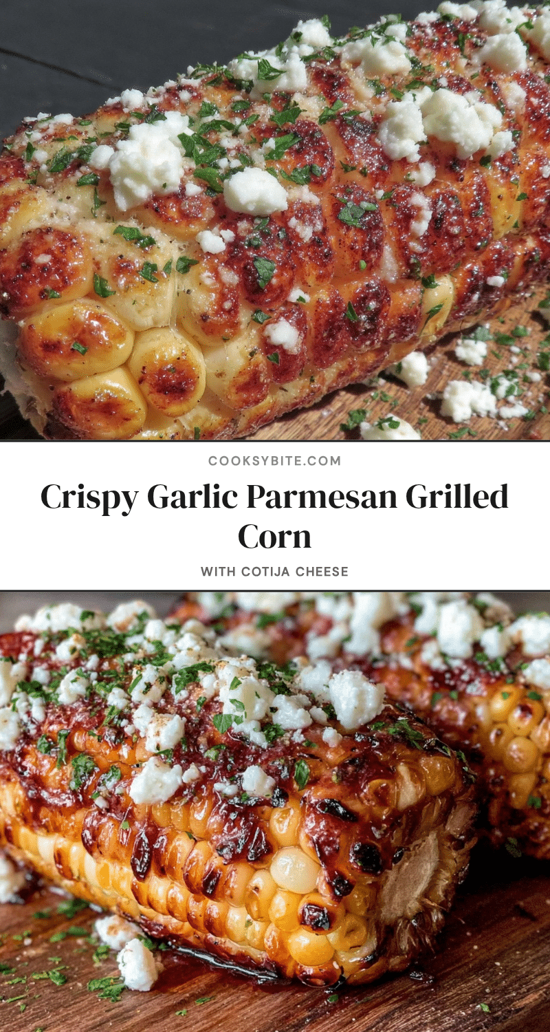 crispy garlic parmesan grilled corn recipe