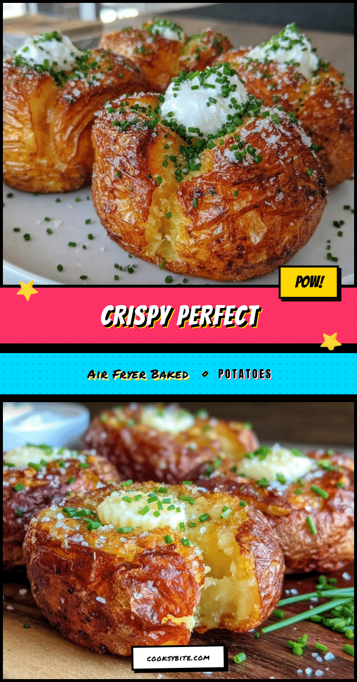 crispy perfect air fryer baked potatoes recipe