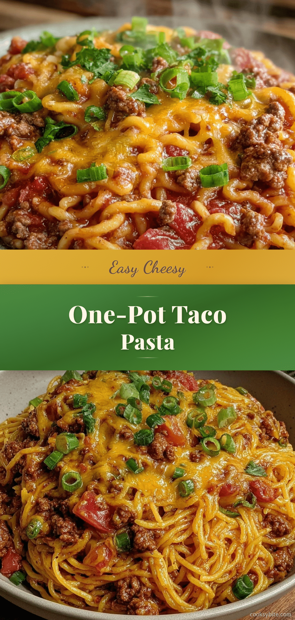 easy cheesy one-pot taco pasta recipe
