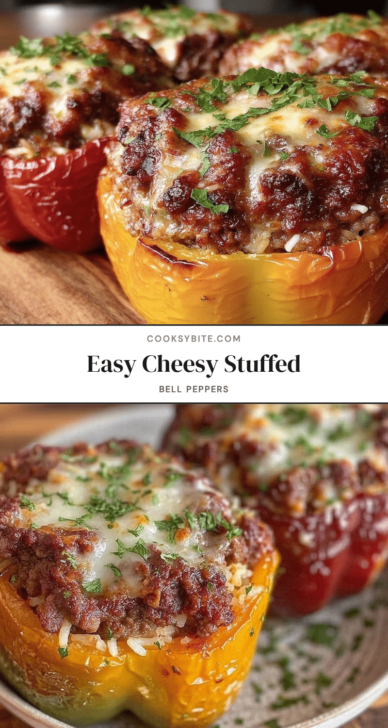 easy cheesy stuffed bell peppers recipe
