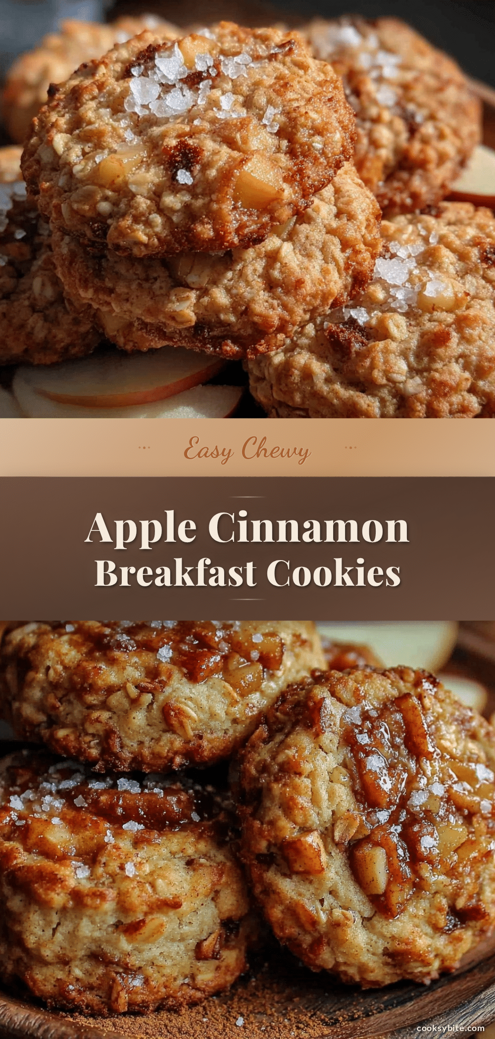 easy chewy apple cinnamon breakfast cookies recipe